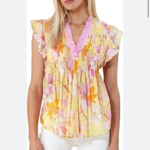 Floral cotton top